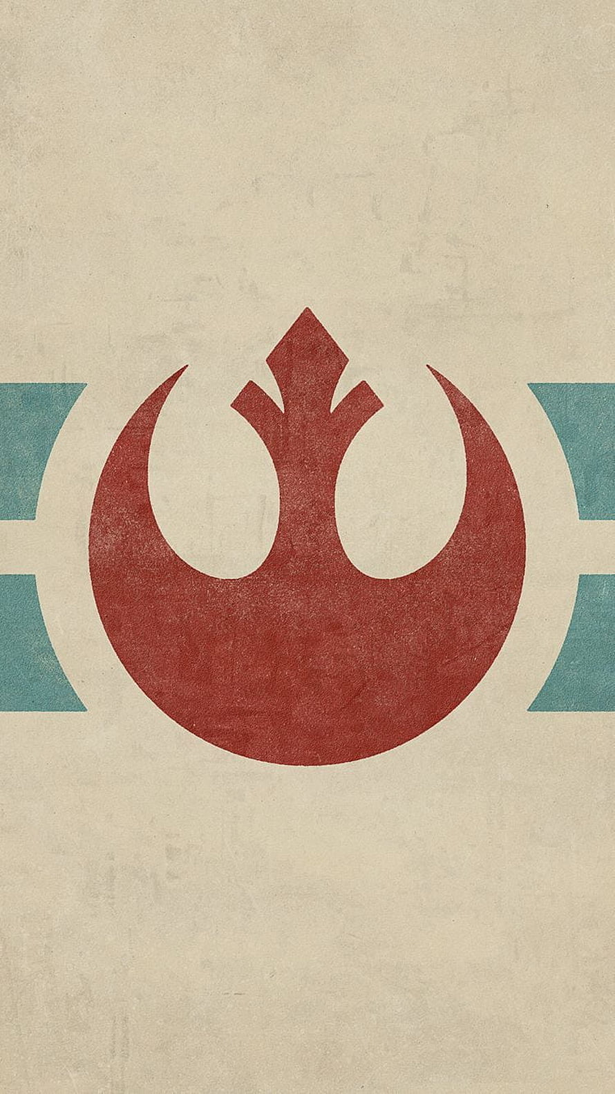 Star Wars Rebel Alliance Emblem on Vintage Textured Paper HD phone wallpaper