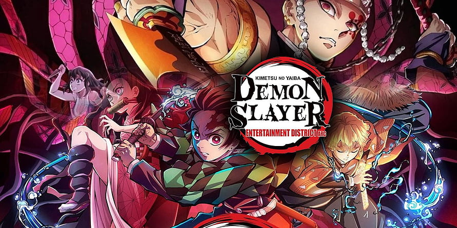 Demon Slayer Entertainment District Arc Anime Character Group Artwork HD wallpaper