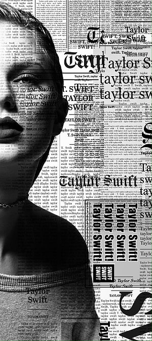 Taylor Swift Reputation Era Black and White Typography Wallpaper HD phone wallpaper
