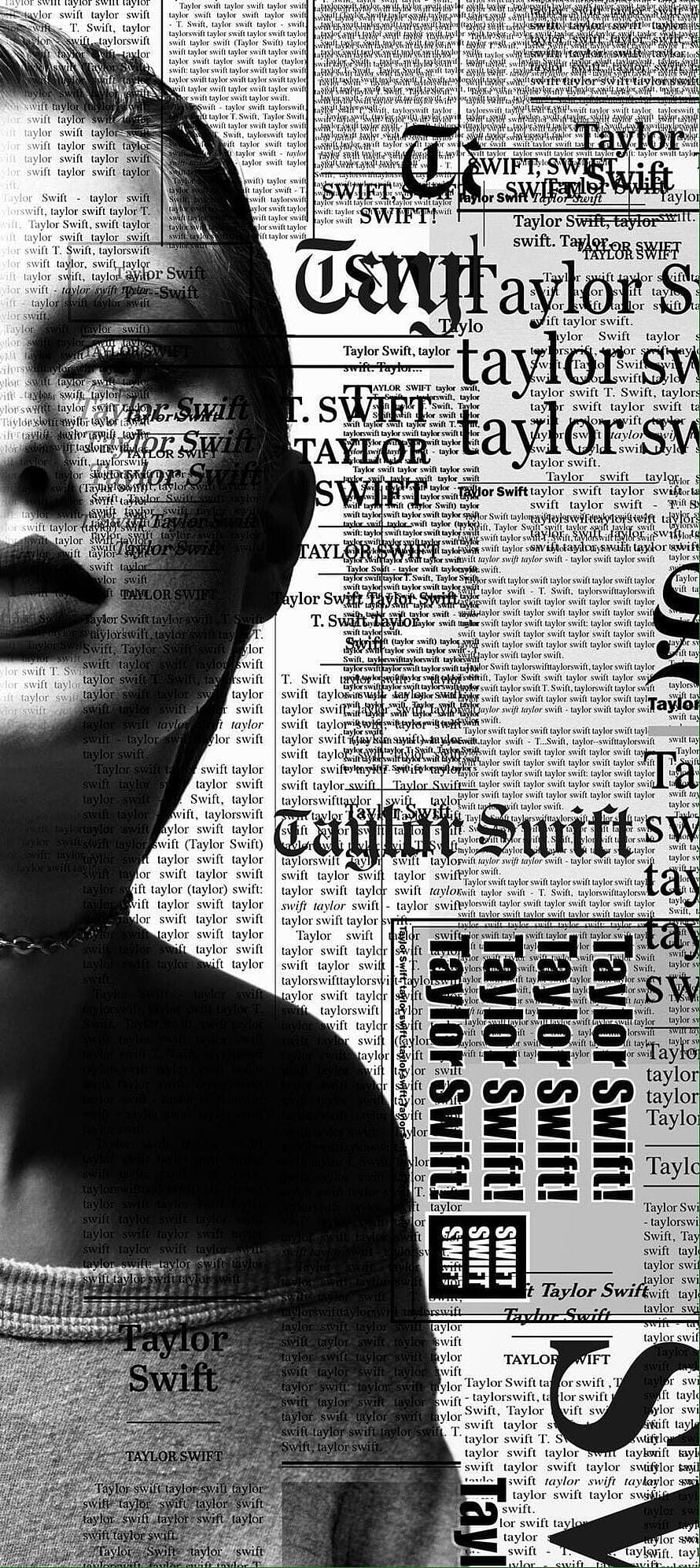 Taylor Swift Reputation Era Black and White Typography Wallpaper HD phone wallpaper