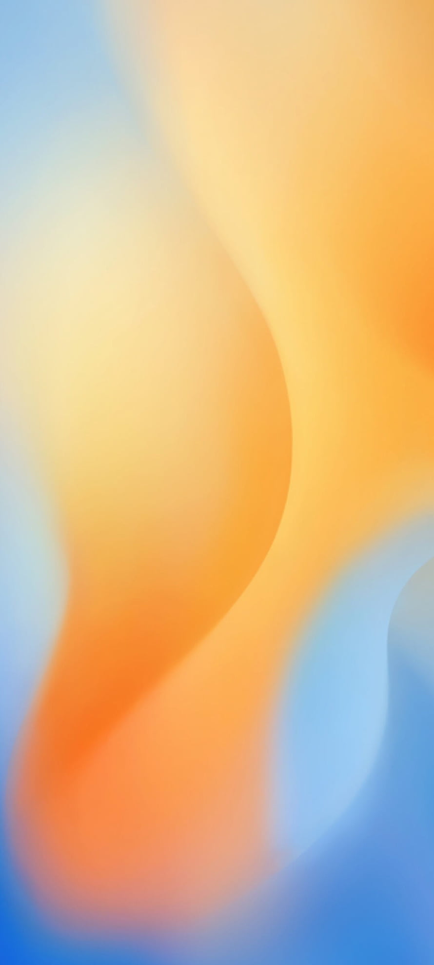 Soft Gradient Abstract Wallpaper with Warm Orange and Cool Blue Tones HD phone wallpaper