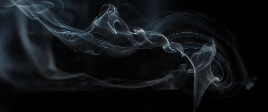 Elegant White Smoke Swirls Against a Deep Black Background HD wallpaper