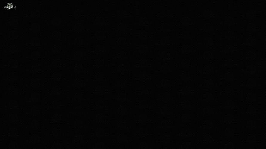 Minimalist Solid Black Background with Subtle Grey Texture and Small Logo HD wallpaper