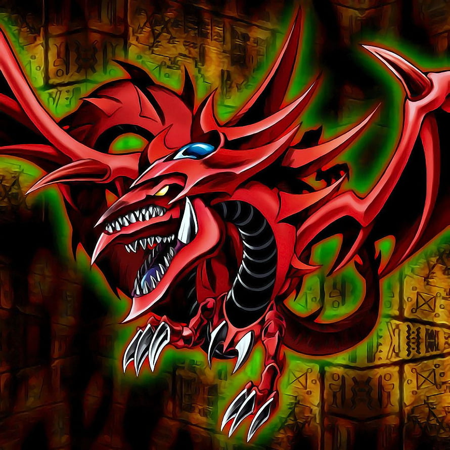 Slifer the Sky Dragon from Yu-Gi-Oh! Duel Monsters Egyptian God Card Artwork HD phone wallpaper