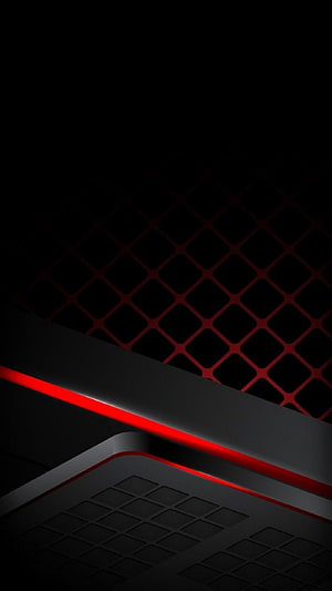 Sleek Black Gaming Laptop with Red LED Accent and Diamond Grid Pattern HD phone wallpaper