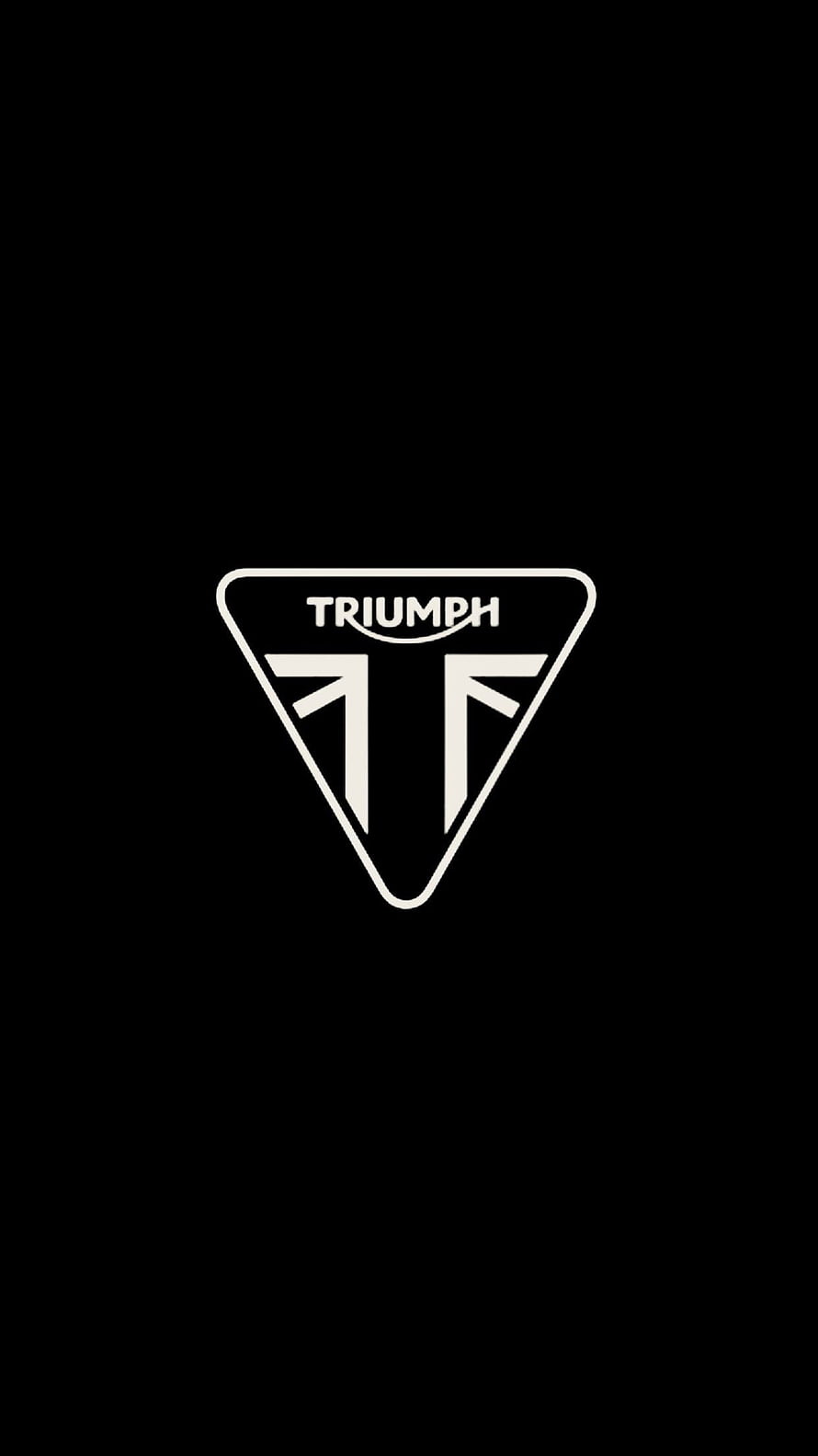 Triumph Motorcycle Brand Emblem on Black Background HD phone wallpaper