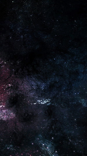 Deep Space Nebula and Starfield with Dark Cosmic Dust and Distant Galaxies HD phone wallpaper