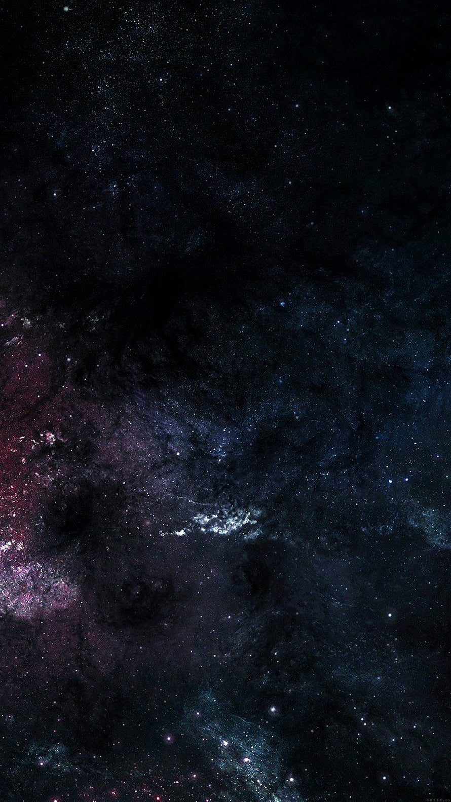 Deep Space Nebula and Starfield with Dark Cosmic Dust and Distant Galaxies HD phone wallpaper