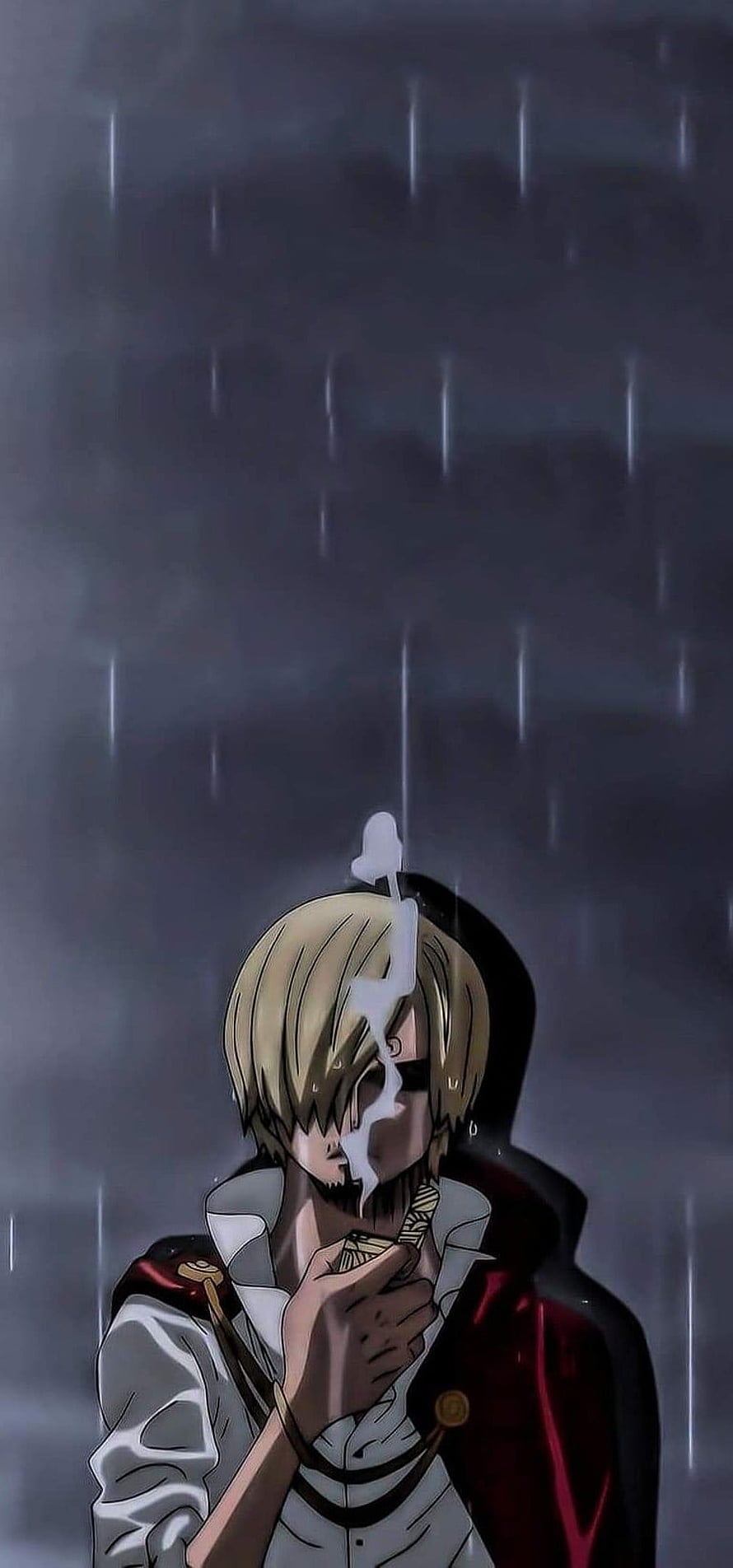 Vinsmoke Sanji in the Rain from One Piece Anime HD phone wallpaper