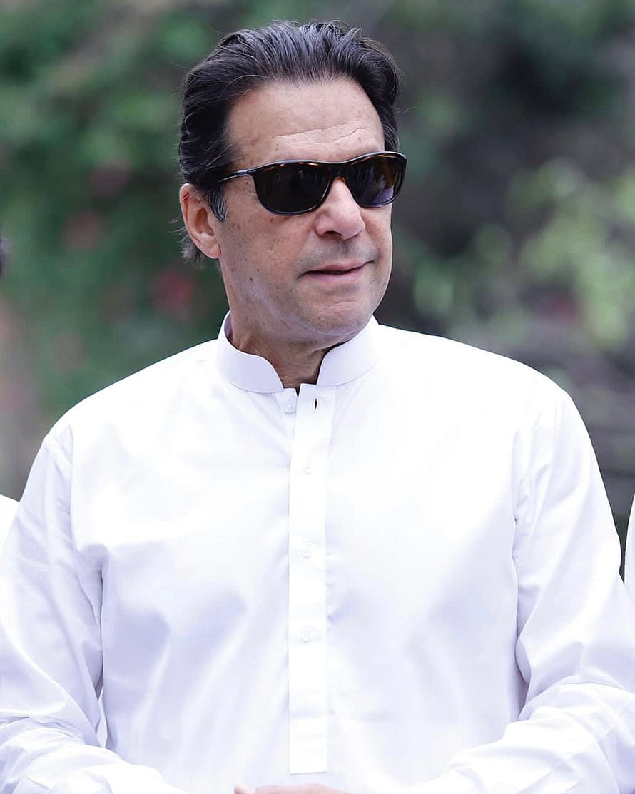 Imran Khan Wearing Dark Sunglasses and a White Band Collar Shirt HD phone wallpaper