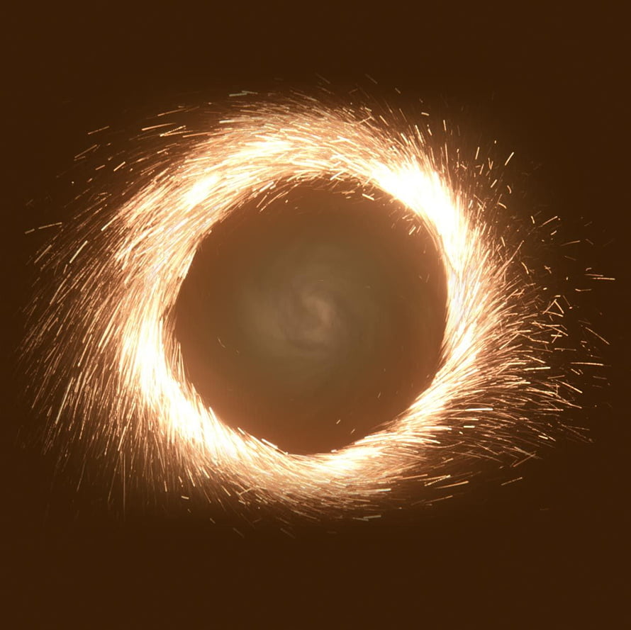 Doctor Strange Golden Magic Portal with Swirling Energy Vortex HD wallpaper