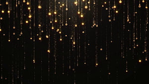Elegant Black and Gold Glitter Background with Falling Sparkles and Bokeh Light Effects HD wallpaper