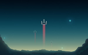 Minimalist X-Wing Starfighter Ascending Through a Starry Night Sky with Red Engine Trails HD wallpaper