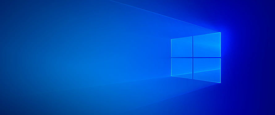 Windows 10 Default Blue Window Logo Minimalist Desktop Background HD wallpaper