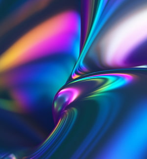 Iridescent Liquid Metal Abstract Art with Vibrant Rainbow Gradients and Flowing Colorful Waves HD phone wallpaper