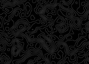 Black Topographic Contour Line Pattern with Abstract Organic Shapes HD wallpaper