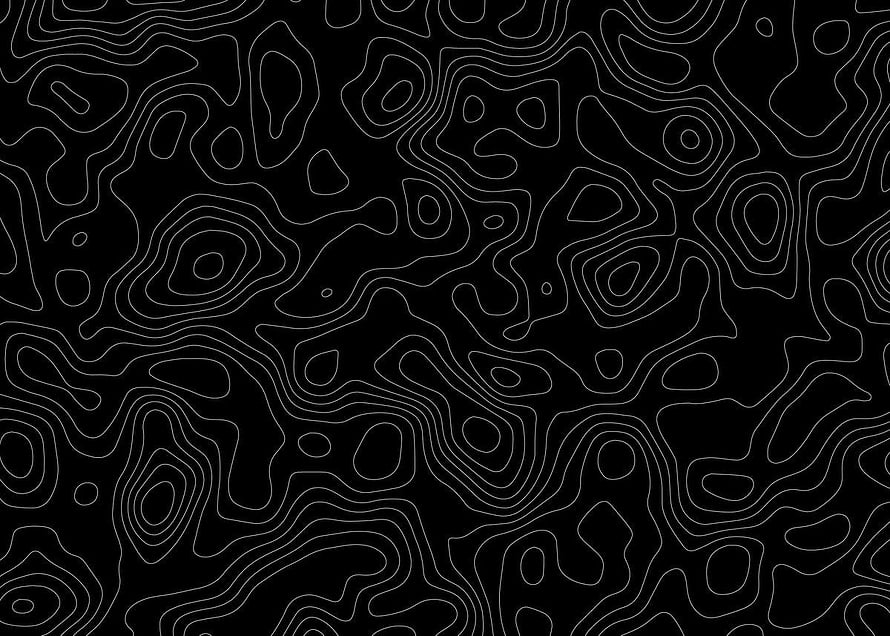 Black Topographic Contour Line Pattern with Abstract Organic Shapes HD wallpaper