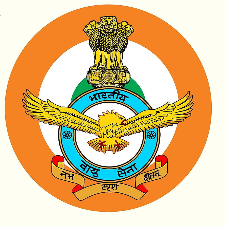 Official Indian Air Force Emblem Featuring Ashoka Lion Capital And Golden Eagle HD phone wallpaper