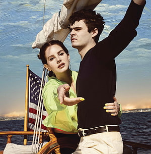 Lana Del Rey and Norman Rockwell on a Sailboat Deck with American Flag, Norman Fucking Rockwell! (album). Lana Del Rey, Lust For Life HD phone wallpaper