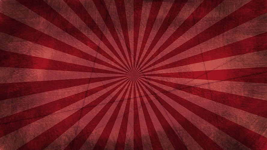 Vintage Red Sunburst Radial Pattern with Grunge Texture and Distressed Finish HD wallpaper