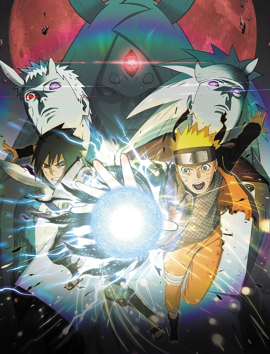 Naruto Shippuden Ultimate Ninja Storm 4 Key Art Poster Featuring Naruto and Sasuke HD phone wallpaper