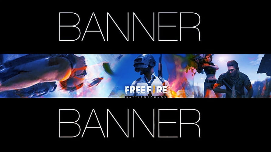 Free Fire Battlegrounds Gaming Banner Design with Character Lineup and Action Art HD wallpaper