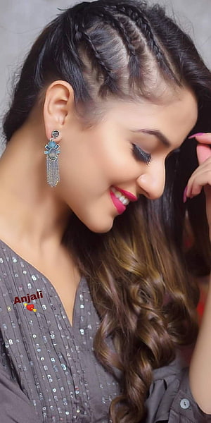 Elegant Indian Woman with Intricate Braided Hair and Traditional Jhumka Earrings, Beautiful Indian Actress, Beautiful Actresses, Beautiful - Smile, Indian Beautiful Girl HD phone wallpaper