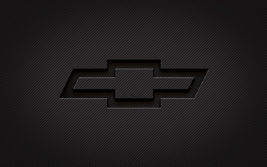 Chevrolet Carbon Fiber Emblem on Dark Textured Background HD wallpaper