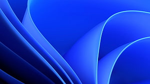 Windows 11 Default Blue Abstract Wave Wallpaper HD wallpaper