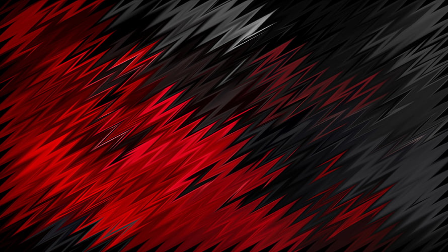 Dynamic Red and Black Geometric Abstract Pattern with Sharp Angular Shapes HD wallpaper
