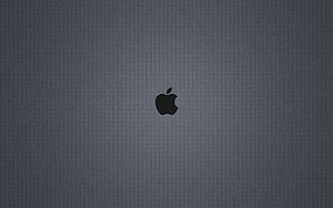 Minimalist Apple Logo on Dark Gray Background HD wallpaper