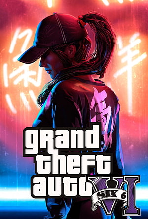 Grand Theft Auto VI Beta Key Art Featuring Female Character in Neon Cityscape HD phone wallpaper