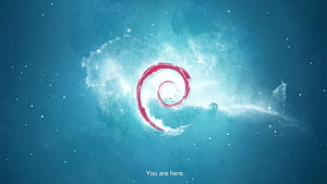 Debian GNU/Linux Woody Release Cosmic Spiral Wallpaper HD wallpaper