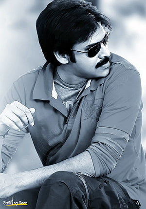 Portrait of a man with a mustache and aviator sunglasses in a casual polo shirt HD phone wallpaper