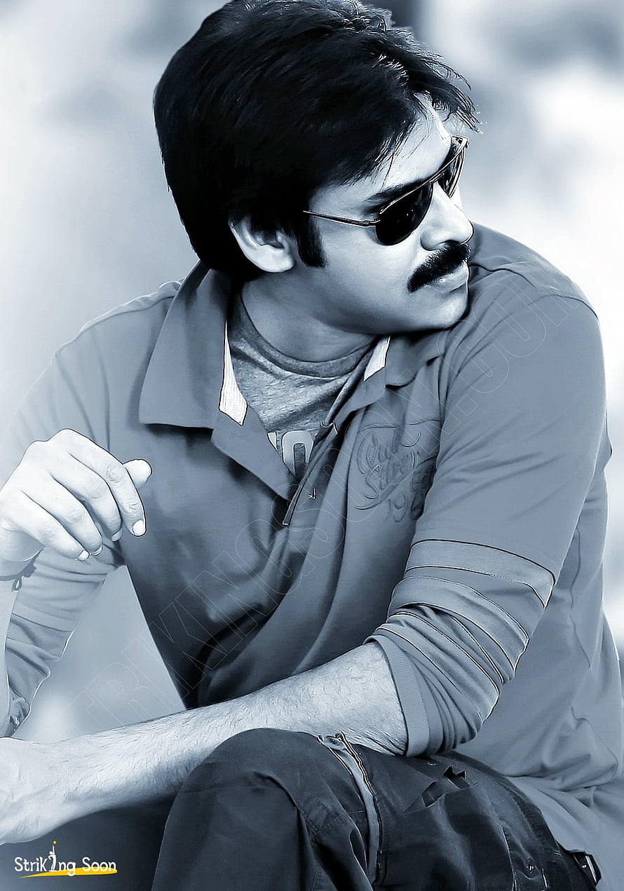 Portrait of a man with a mustache and aviator sunglasses in a casual polo shirt HD phone wallpaper