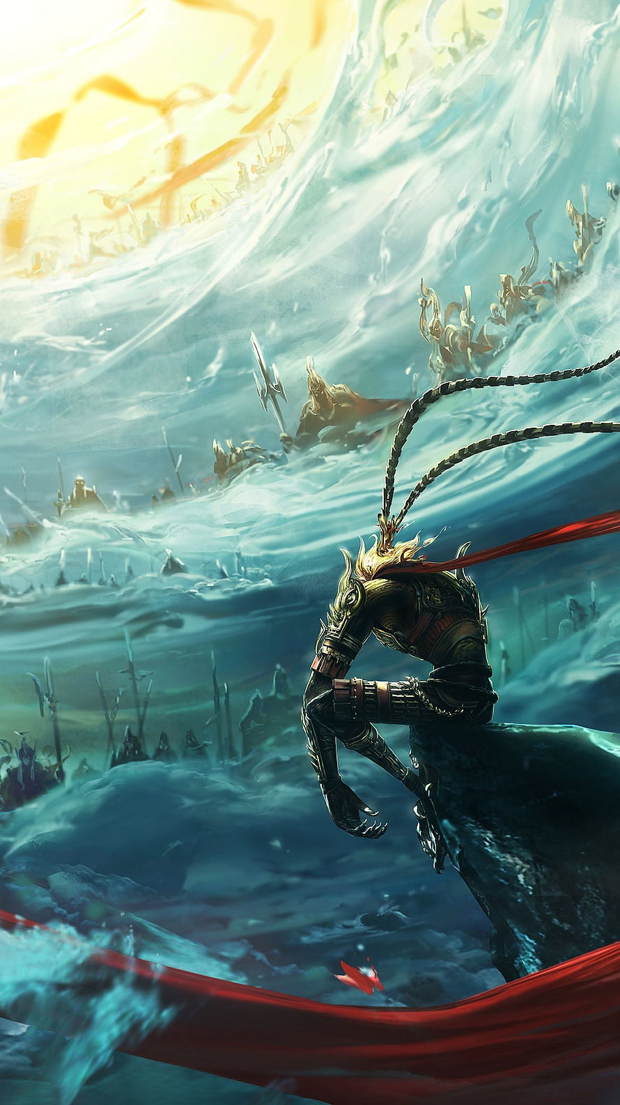 Sun Wukong The Monkey King Hero Is Back Cinematic Battle Scene HD phone wallpaper