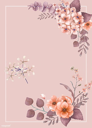 Elegant Watercolor Floral Wedding Invitation Background with Soft Pink and Peach Blooms HD phone wallpaper