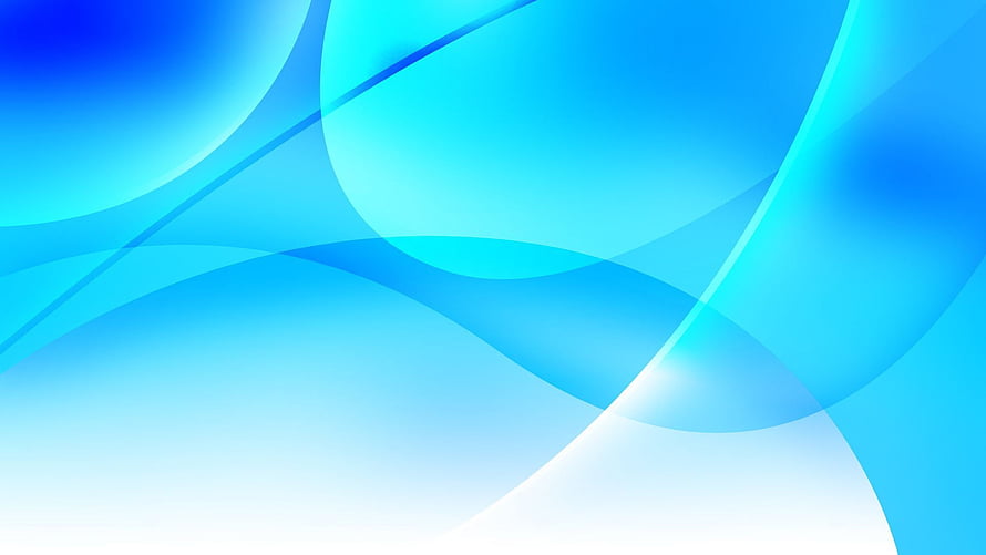 Abstract Blue and White Flowing Waves with Soft Gradient and Curved Lines HD wallpaper