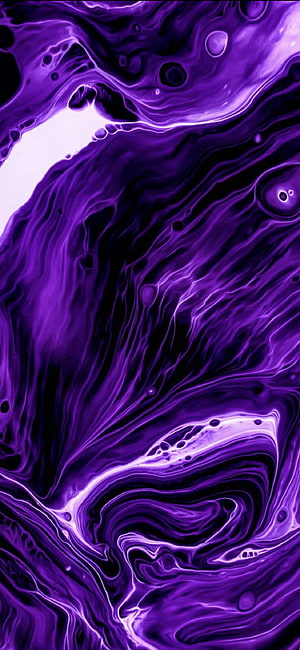 Vibrant Purple Liquid Marble Abstract Art with Swirling Fluid Patterns and Glossy Texture HD phone wallpaper